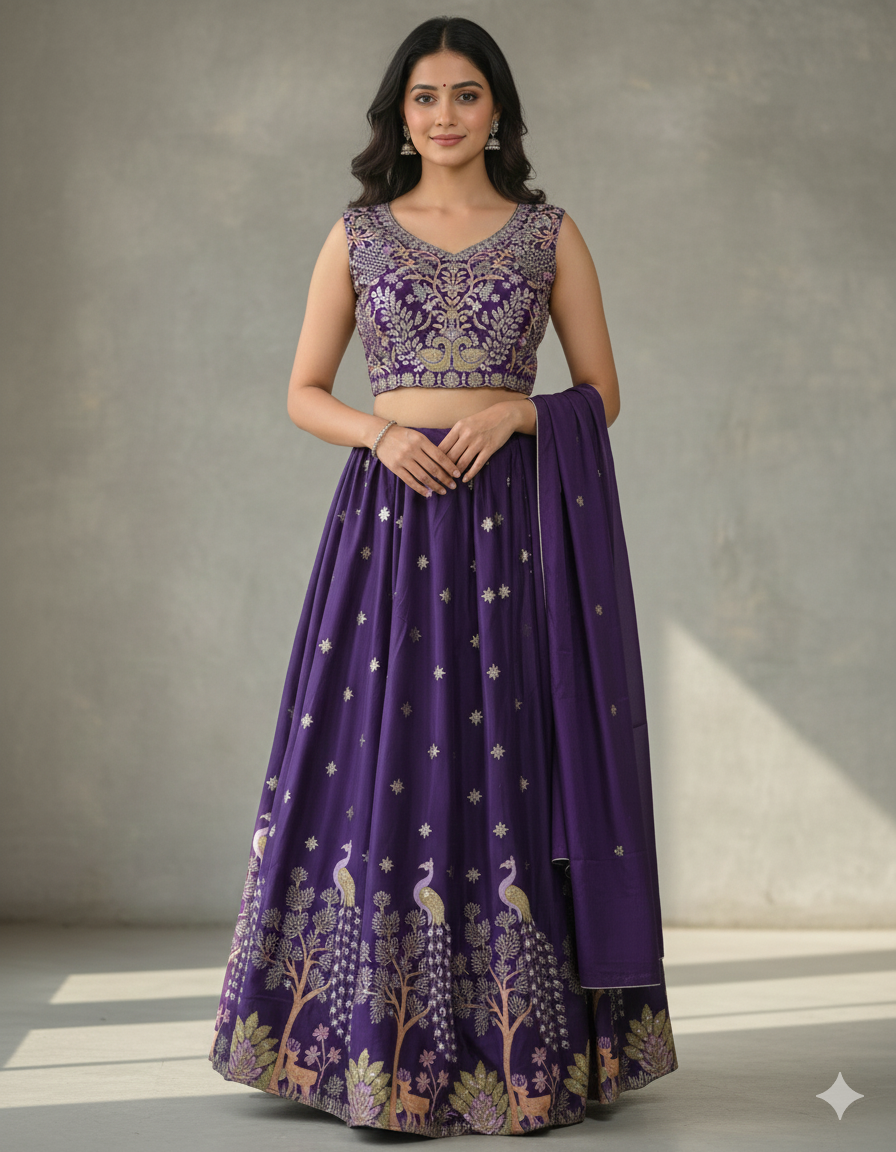 SSC READY TO WEAR SKIRT WITH BLOUSE & DUPATTA
