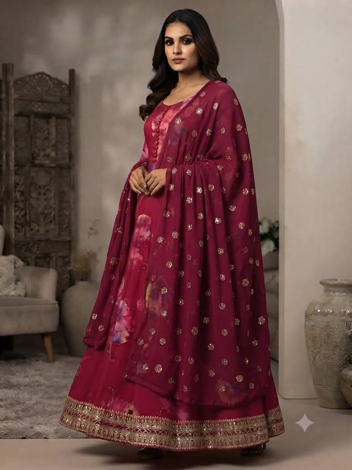 Anarkali sets with dupatta